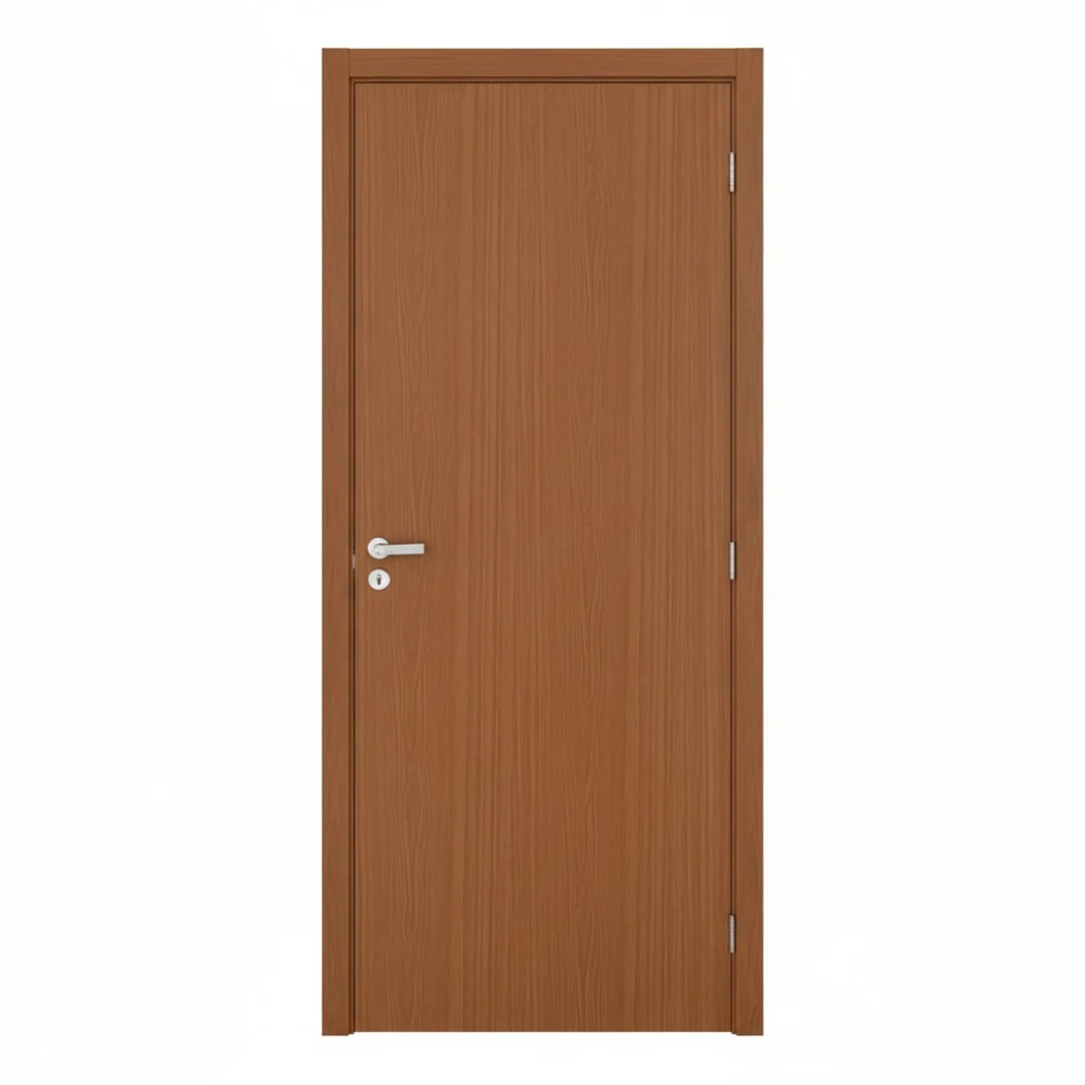 Porta Lisa de Madeira Amadeirada com Batente